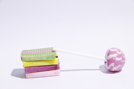 Colored candyの写真素材