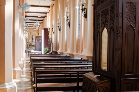 Path way in churchのeditorial素材