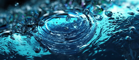 Water Abstract futuristic backgroundの素材