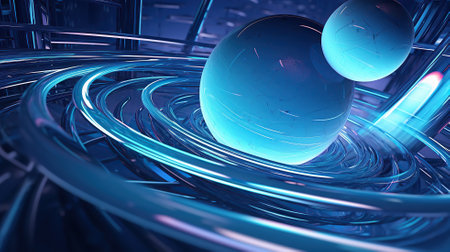 Abstract science futuristic background generative aiの素材