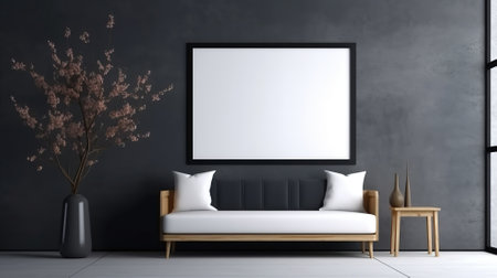 office interior with table meeting, for your advertising in abstract exhibition 3D rendering, mock up created by AIの素材