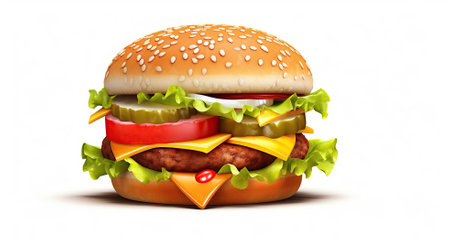 burger 3d Generative AIの素材