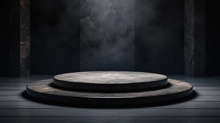 circle stone photo for product promotion Generative AIの素材