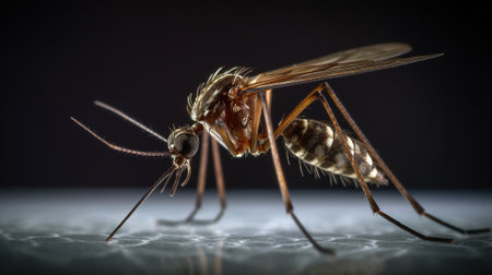 close-up photo of a mosquito Generative AIの素材