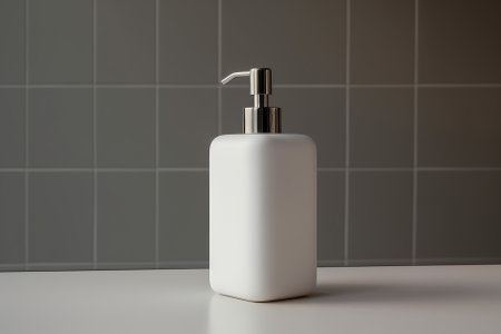 A detailed closeup of a minimalist soap dispenser Generative AIの素材