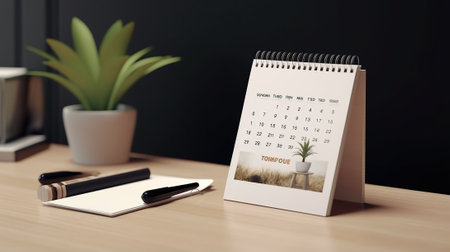 Blank Calendar Mockupの素材