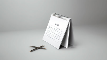 Blank Calendar Mockupの素材