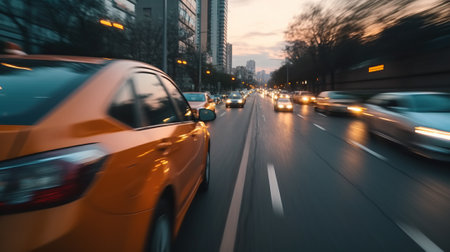 Fast moving traffic drivesの素材