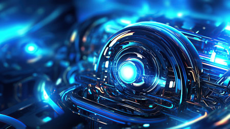 New future technology concept abstract background Generative AIの素材
