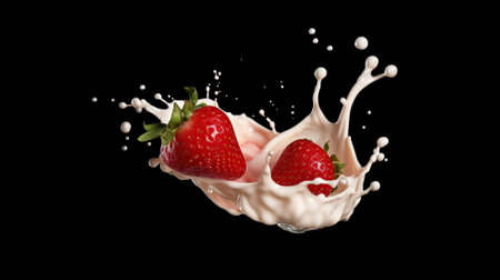 Milk enriched strawberry butter Generative AIの素材