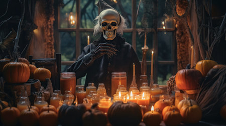 Halloween, the spookiest day of the year Generative AIの素材