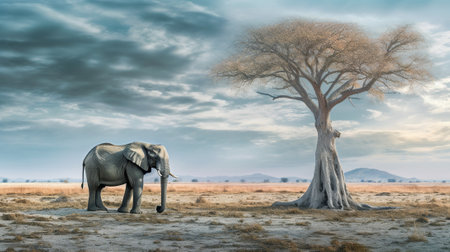 African elephantの素材