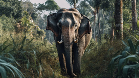 Elephants in Chobe National Park, Botswana, Africaの素材