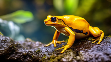 Yellow poison dart frog (Dendrobates leucomystax)の素材