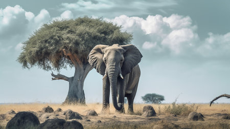 African elephantの素材