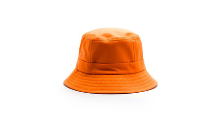 orange bucket hatの素材