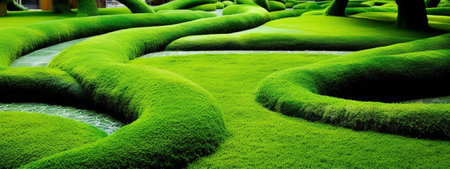 Green moss abstract backgroundの素材