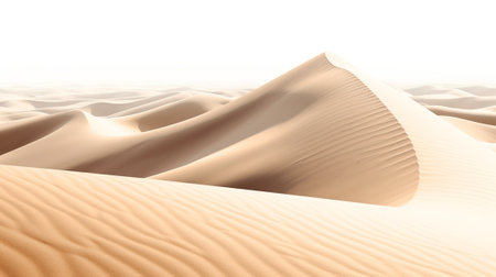 a desert landscape with dry trees on white backgroundの素材