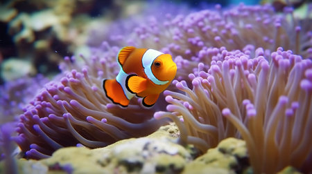 Clown anemonefish (Amphiprion percula)の素材
