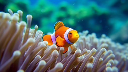 Clown anemonefish (Amphiprion percula)の素材