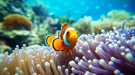 Clown anemonefish (Amphiprion percula)の素材