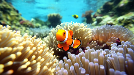 Clown anemonefish (Amphiprion percula)の素材