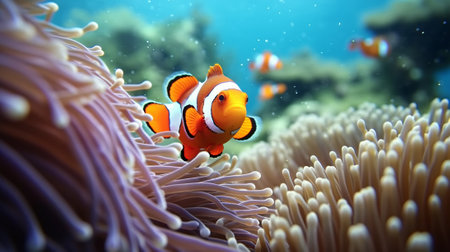 Clown anemonefish (Amphiprion percula)の素材