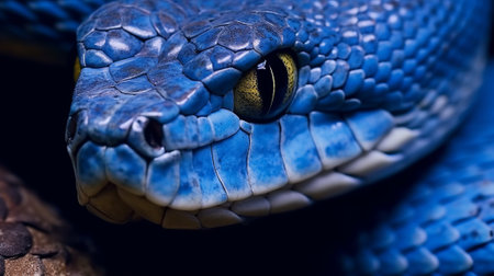 Close up of the head of a boa constrictor.の素材