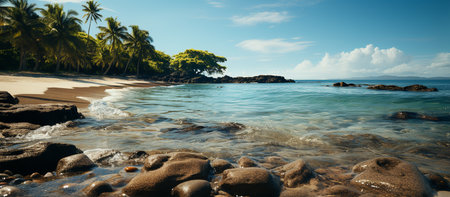 the tropical beachの素材