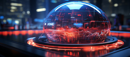 Human heart on abstract backgroundの素材