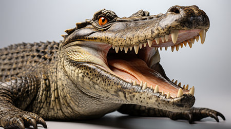 Large Crocodile open mouthの素材