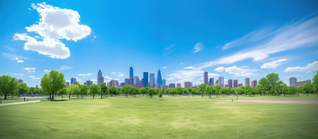 cityscape and skyline of charlotte north carolina usaの素材