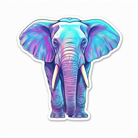 Animal Die-cut sticker, vinyl stickerの素材