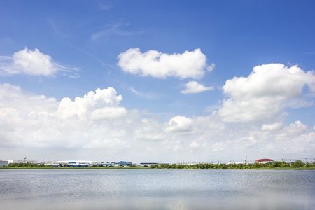 Industrial Estates area and nature Conservation,Save world save lifeの写真素材