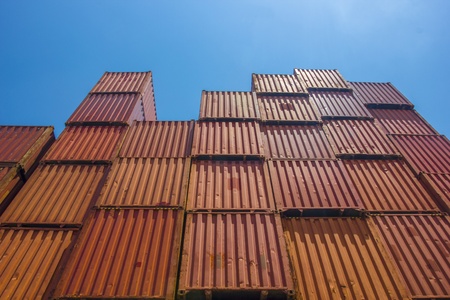 Containers warehouse distributionの写真素材