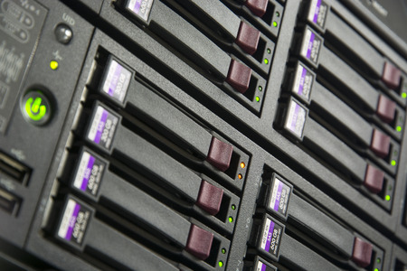 Status running of Storage Server の写真素材