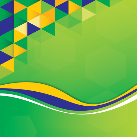 Abstract background Brazil Flag conceptのイラスト素材