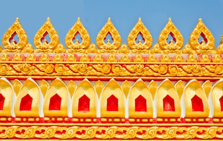Buddha church at the Thai temple styleの写真素材