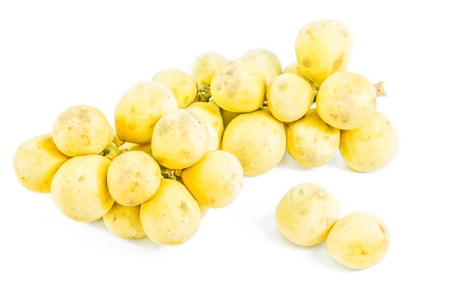 Wollongong isolated on white background, Lansium domesticum Corrêaの写真素材