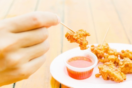 chicken friedの写真素材