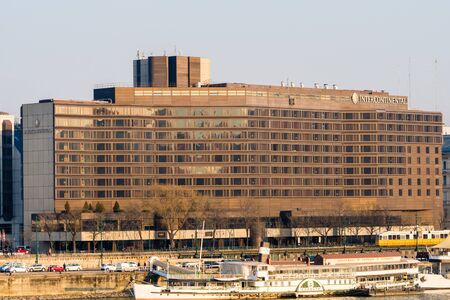 Budapest, Hungary, Feb 19, 2019 - Intercontinental hotelのeditorial素材
