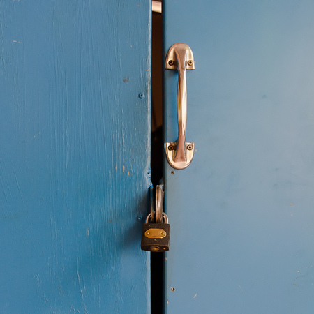 door handles with Key Locksのeditorial素材