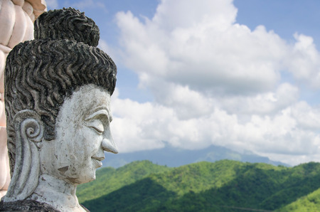 Head of Buddha statueの写真素材