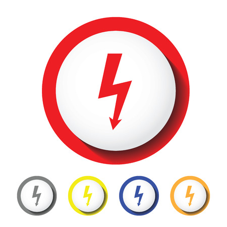 Lightning bolt iconの写真素材
