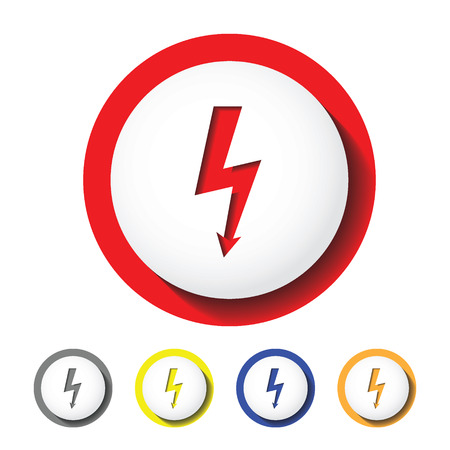 Lightning bolt iconの写真素材
