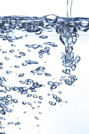Bubbles in fresh waterの写真素材