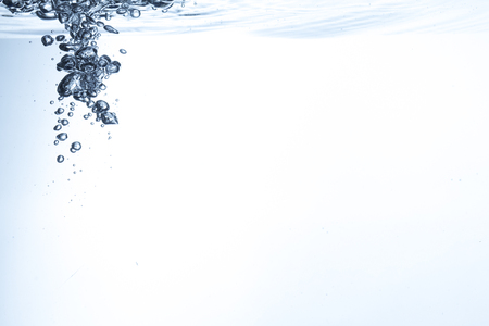 Bubbles in fresh waterの写真素材