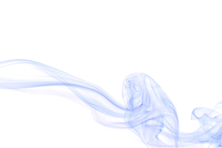 line of smoke on white backgroundの写真素材