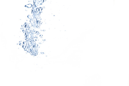 Bubbles in fresh waterの写真素材
