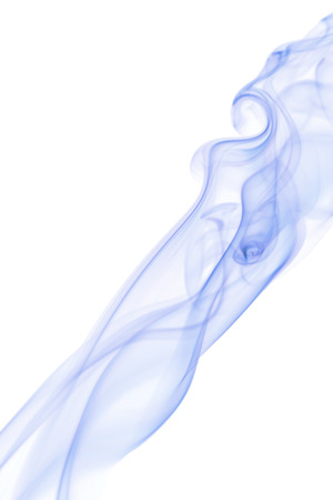 line of smoke on white backgroundの写真素材